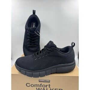 Kirkland Signature Comfort Walker Men’s Black Sneakers Slip-Resistant Shoes Sz11